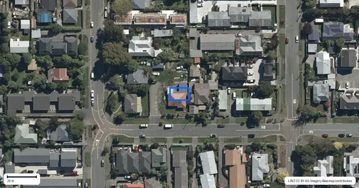 Property context map for 7/9 Gresford Street, Edgeware, Christchurch