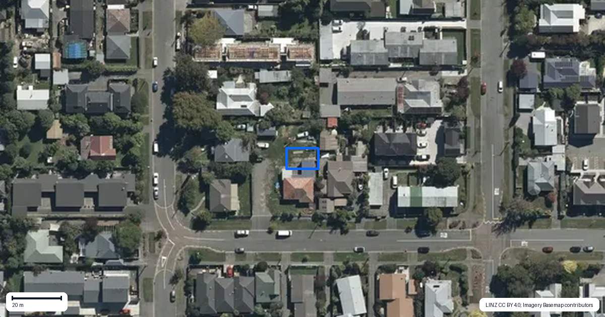 Property context map for 6/9 Gresford Street, Edgeware, Christchurch