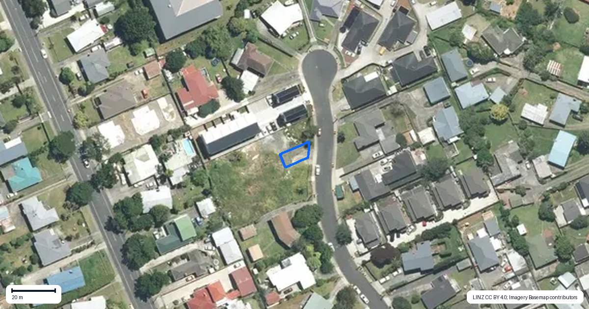 Property context map for 1/12 Clendon Place, Manurewa, Auckland