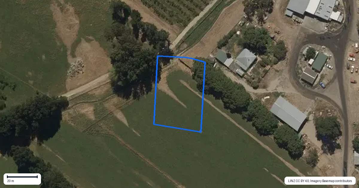Property context map for 1 Riggir Crescent, Cromwell