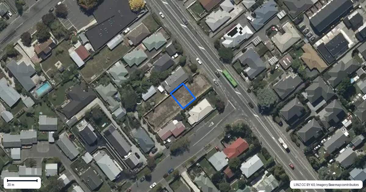 Property context map for 2/379 Barrington Street, Spreydon, Christchurch