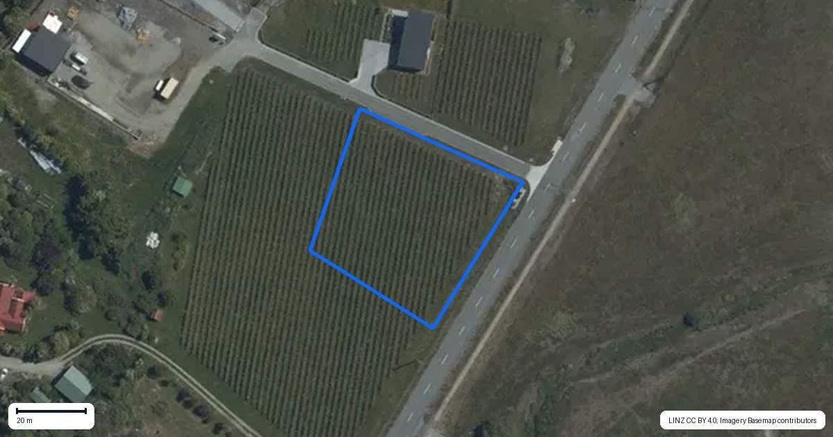 Property context map for 1 Divers Lane, Wanaka