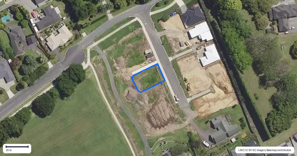 Property context map for 8 Manawanui Place, Omokoroa