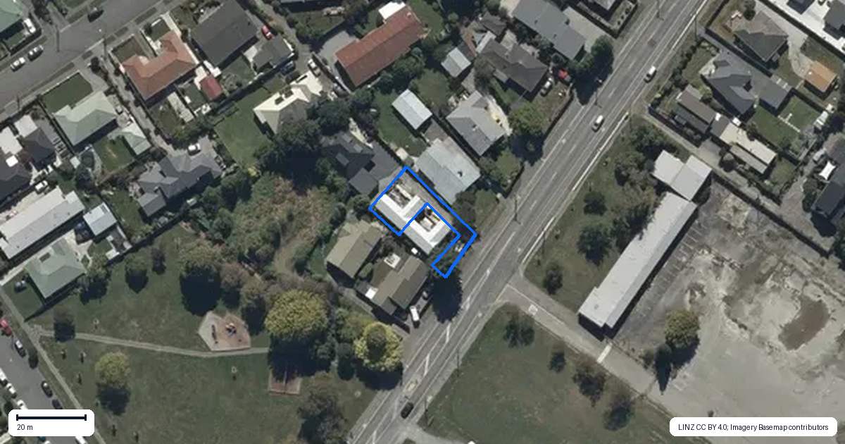 Property context map for 2/273 Westminster Street, Mairehau, Christchurch