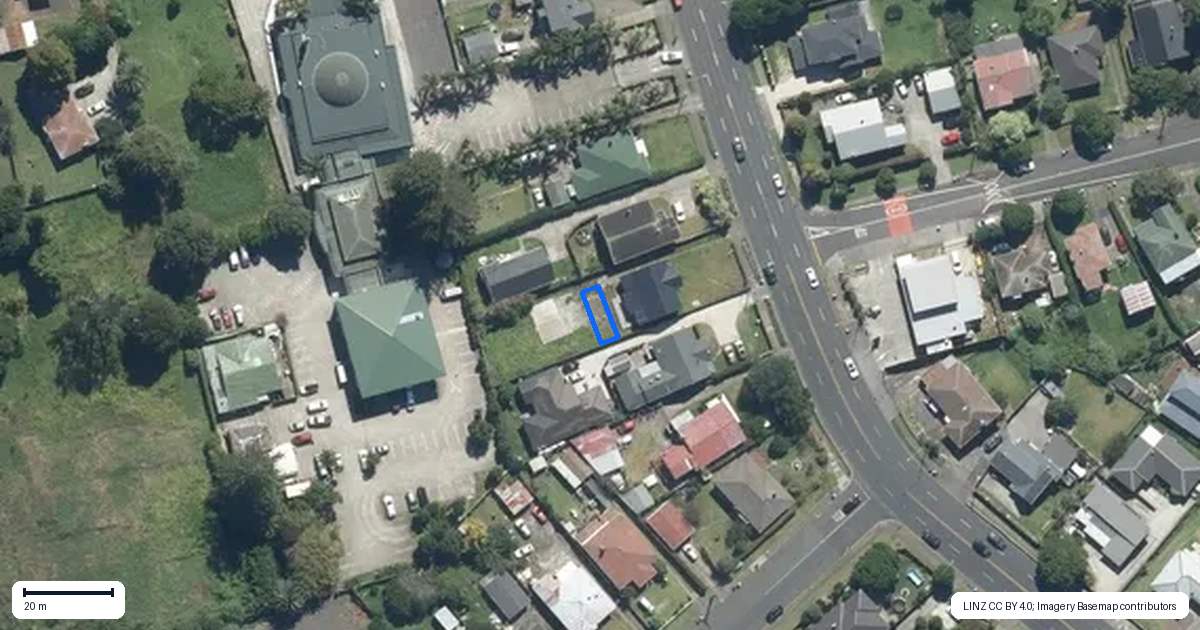 Property context map for 4/629 Great South Road, Otahuhu, Auckland