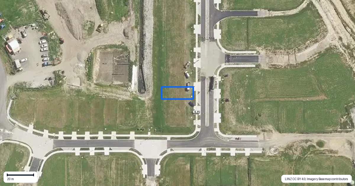 Property context map for 7 Whataroa Crescent, Te Puke