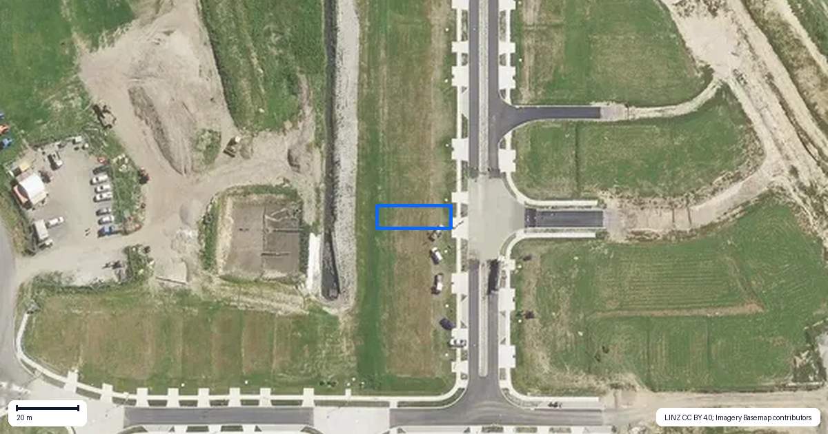 Property context map for 13 Whataroa Crescent, Te Puke