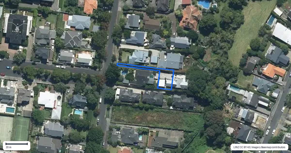 Property context map for 16A Mahoe Avenue, Remuera, Auckland