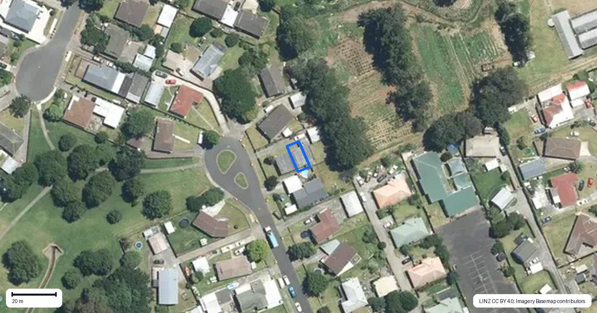 Property context map for 9C Selago Place, Manurewa, Auckland
