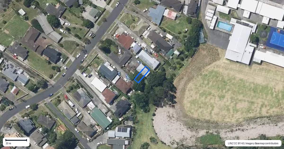 Property context map for 7/42 Millen Avenue, Pakuranga, Auckland