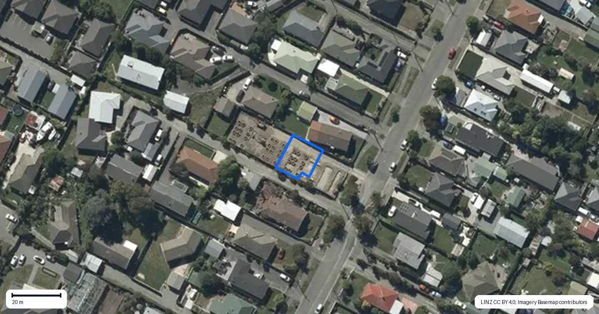 Property context map for 2/61 Mackworth Street, Woolston, Christchurch