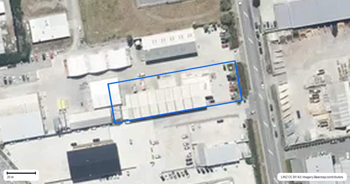 Property context map for 355 Flaxton Road, Rangiora