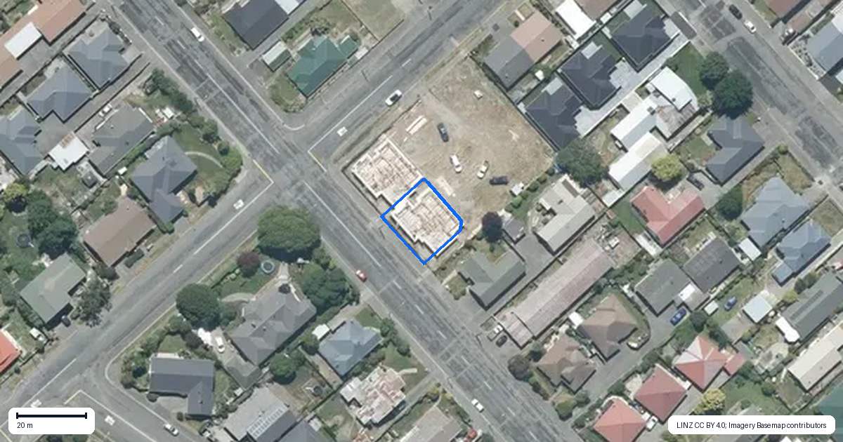 Property context map for 45 Havelock Street, Ashburton