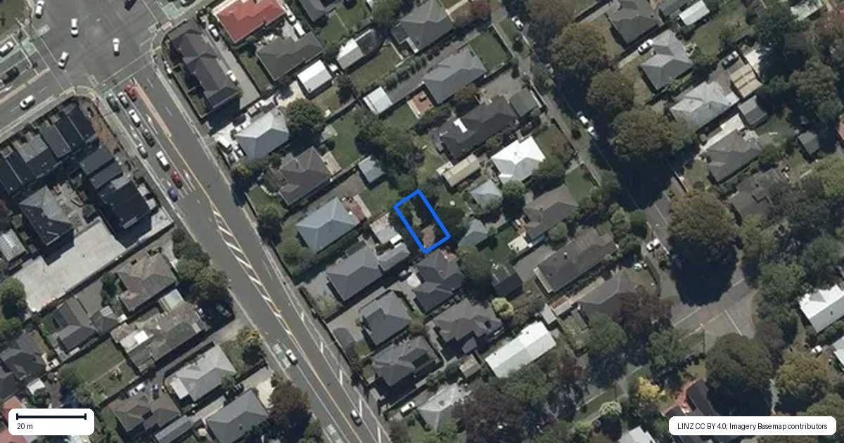 Property context map for 4/228 Cranford Street, St Albans, Christchurch