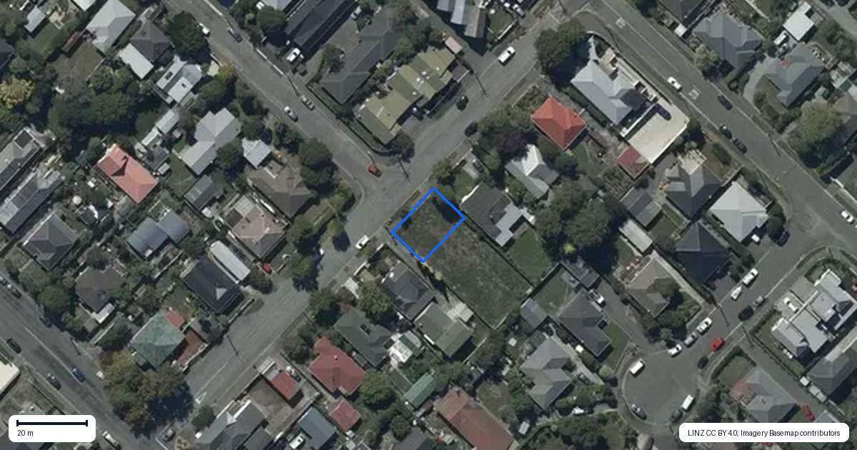 Property context map for 1/16 Rogers Street, Sydenham, Christchurch