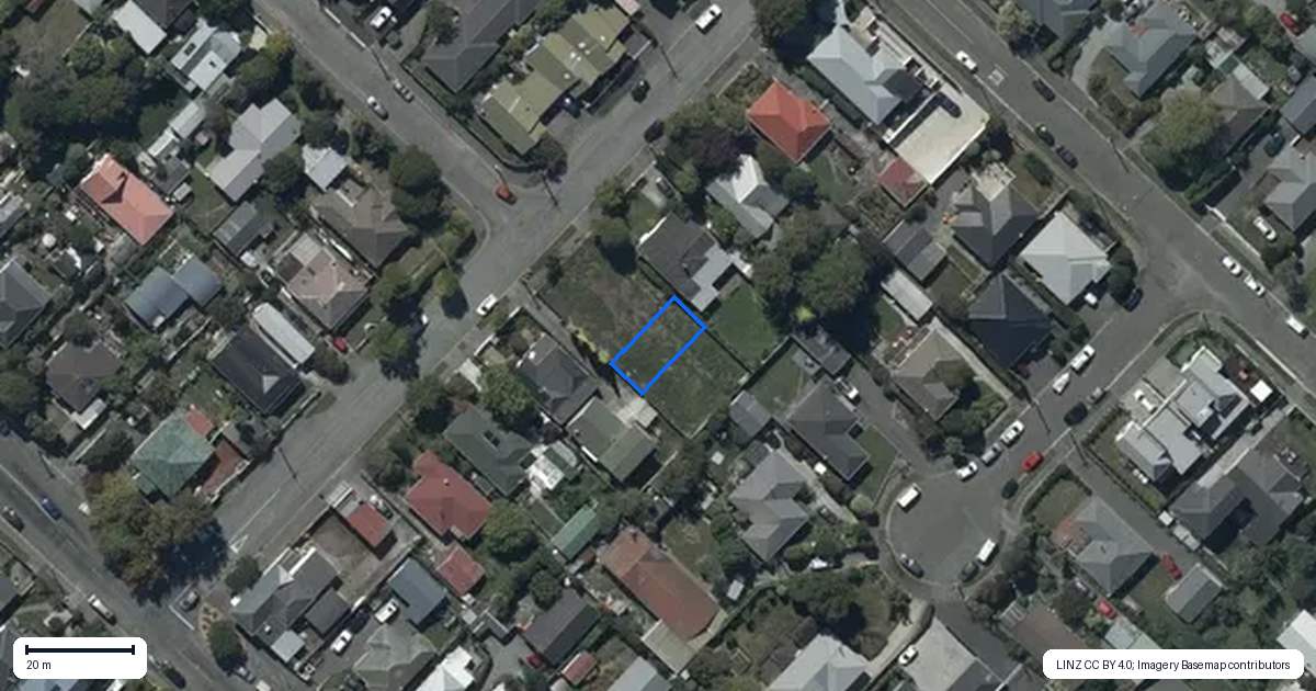 Property context map for 3/16 Rogers Street, Sydenham, Christchurch