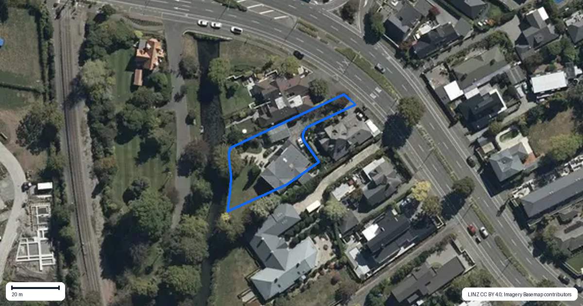 Property context map for 57 Fendalton Road, Fendalton, Christchurch