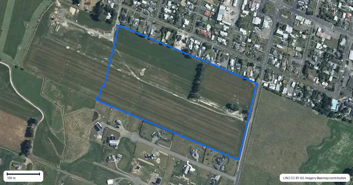 Property context map for 14 Banks Road, Rongotea