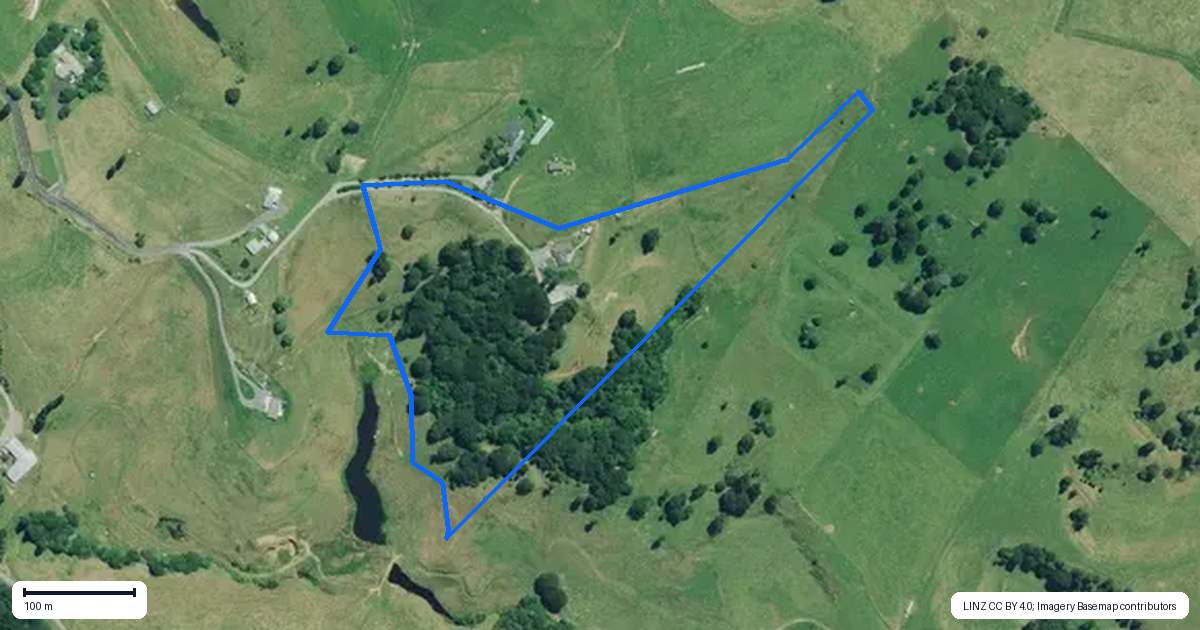 Property context map for 206A Tate Road, Te Kuiti