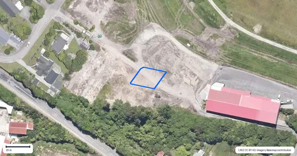 Property context map for 16 Steward Lane, Hokitika