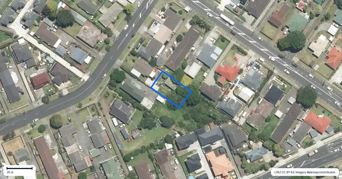 Property context map for 107B Fitzroy Street, Papatoetoe, Auckland