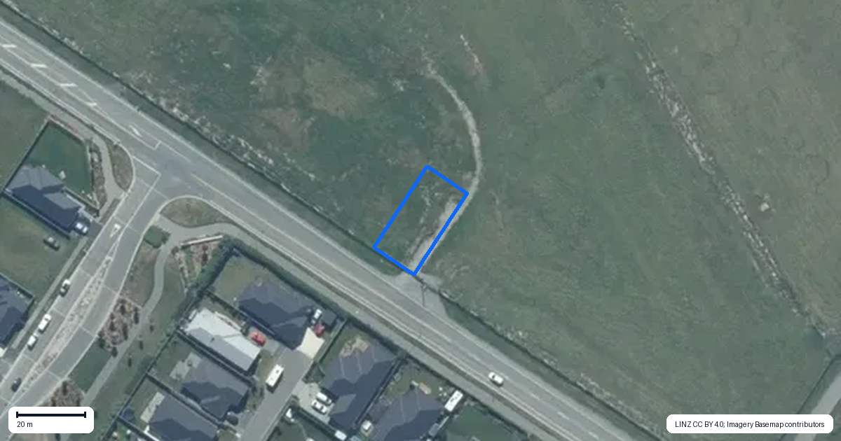 Property context map for 228 Lincoln Rolleston Road, Rolleston